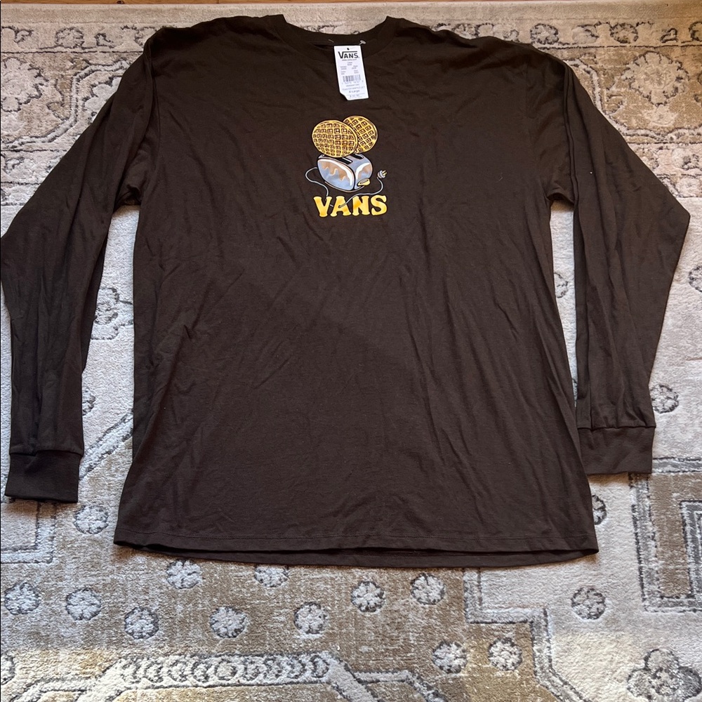 Vans Men's Chocolate Long Sleeve Tee